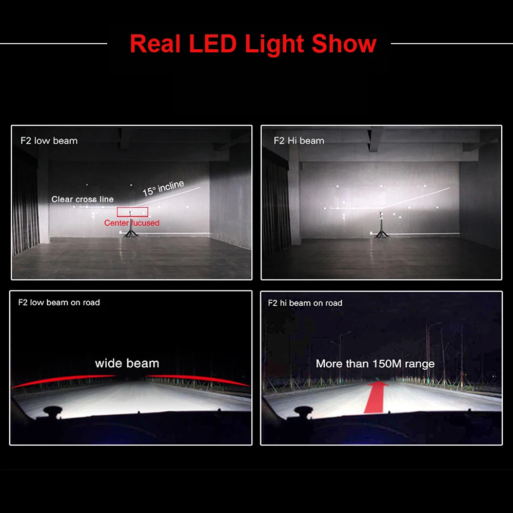 LED Car Headlight Lamp Fog Light H1 H3 H7 H8 H9 H10 H11 H16 880 881 9005 9006 H4 H13 9004 9007 CSP Chip 80W 8000LM Bulbs | Автомобили и
