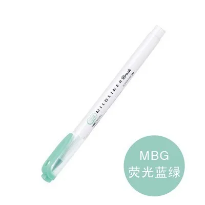 WFT8 MBG 1 шт. японская Зебра mildliner цвет WFT8 Кисть ручка креативное моделирование двуглавый маркер ручка пуля школьные принадлежности кавайи - Цвет: WFT8 MBG