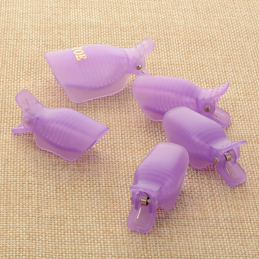 5 шт. пластиковые зажимы для ногтей|Жидкость снятия лака| |