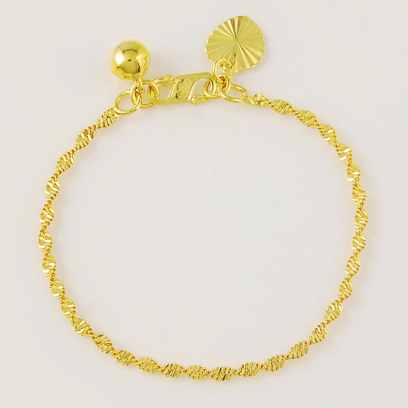 Браслет с цепочкой модные украшения оптом 24K желтый браслет|chain bracelet|yellow braceletbracelet