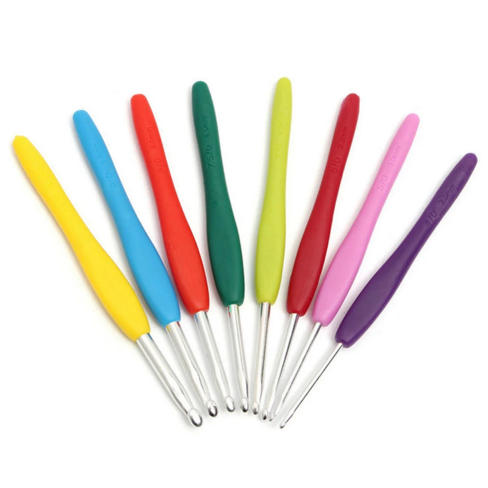 1 комплект приспособления для вязки крючком крюк аксессуары переплетения w/коробка коробки комплект|Швейные