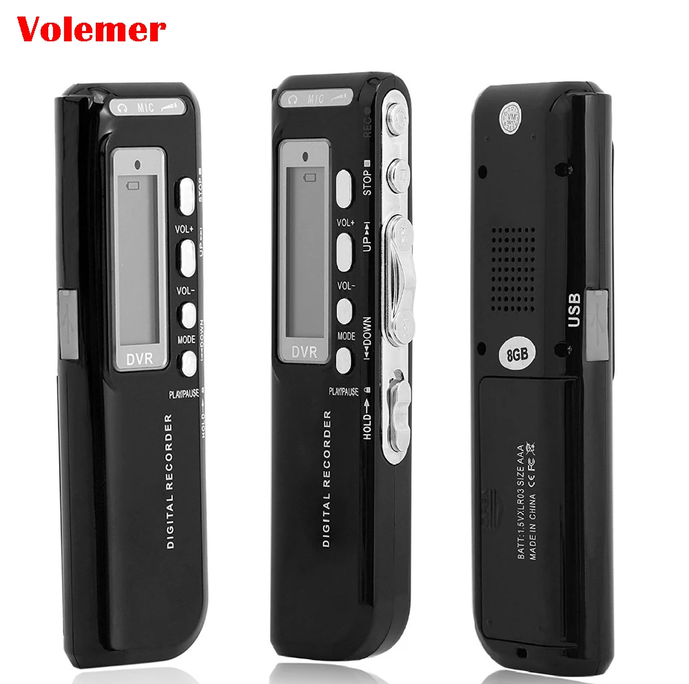 Volemer ручка цифровой диктофон Регистраторы объемом памяти 4 ГБ/8 ГБ USB голос Activited
