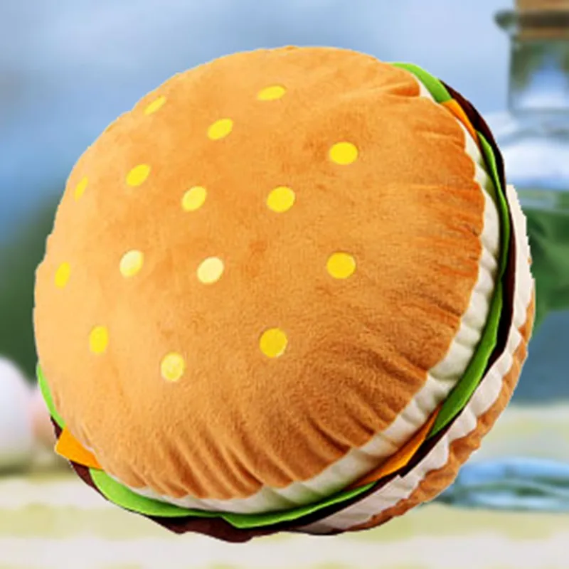 Плюшевая 3d подушка 40*18 см в виде сэндвич гамбургера|back cushion|fashion cushioncushion fashion |