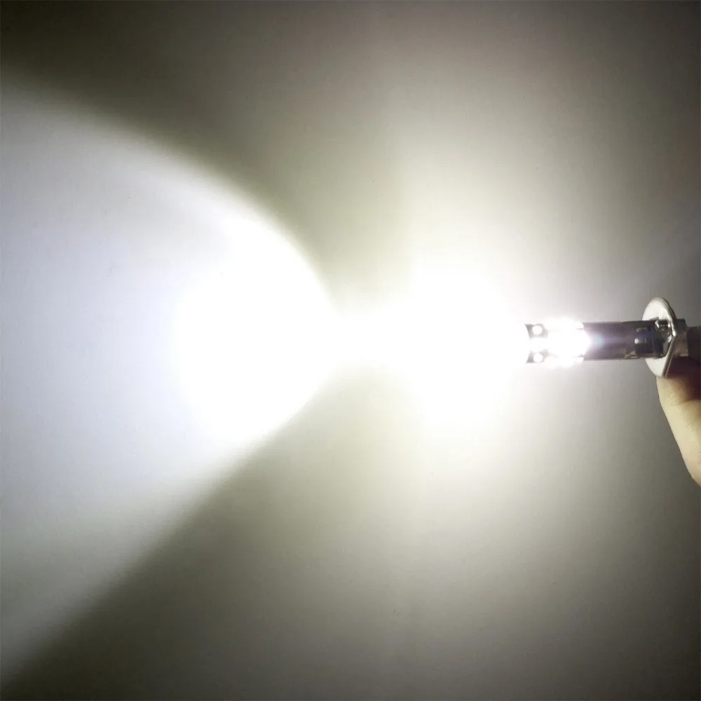 

2PCS High Quality H1 50W High Power 10 LED Cool White Car Replacement Bulbs Fog Lamp Auto Driving Light DC12V