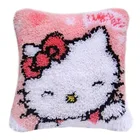 Защелка для самостоятельной сборки наборы крючков, коврик, наволочка, вязаные подушки, ковер, холщовые коврики, мультяшное шитье, рукоделие для взрослых, детей, подарок, кот