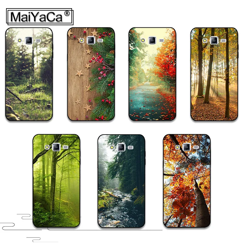 Милый чехол MaiYaCa для телефона с кремом и лесом Аксессуары samsung j7 j8 j4 j6 j2pro a9 a8 a6