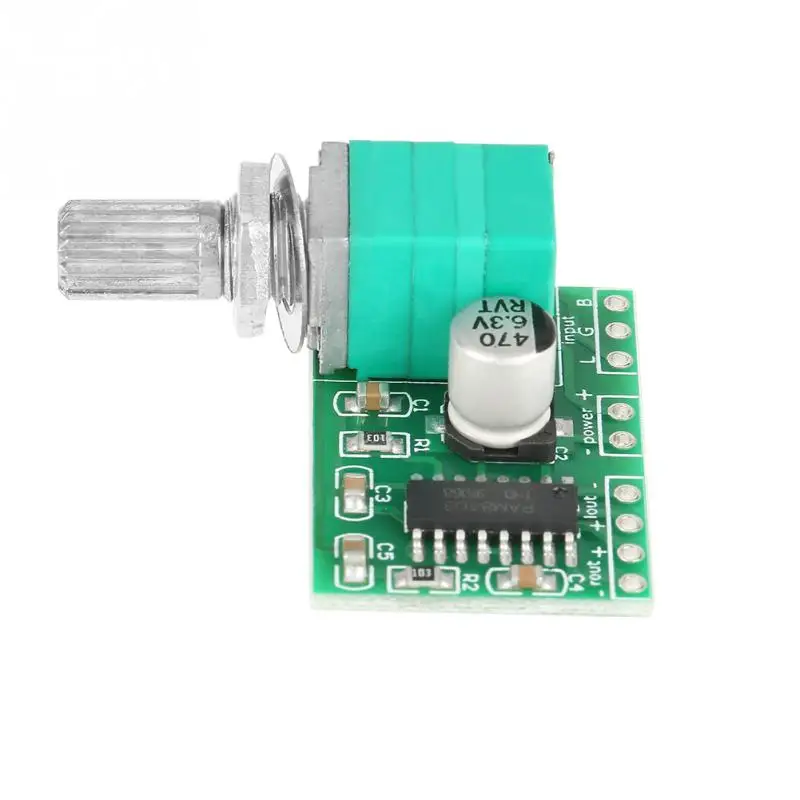 Плата мини усилителя PAM8403 Mini DC5V 4 шт. 3 Вт * 2 плата модуля мощности с