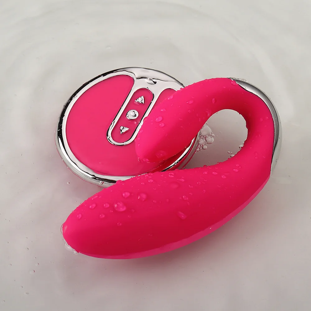 10 скоростей USB Перезаряжаемый двойной вибратор интимные игрушки для женщин пары
