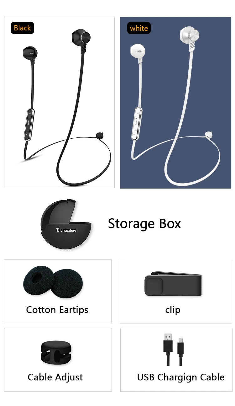 Langsdom M5 Bluetooth наушники с микрофоном беспроводные наушники спортивные наушники с Bluetooth наушники половина вкладыши беспроводные наушники