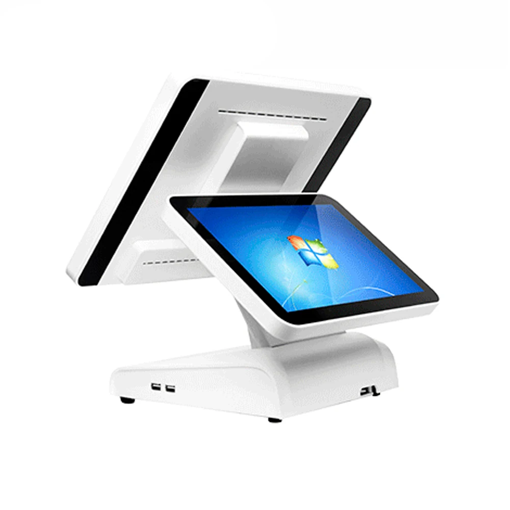 POS-терминал POS1619D с двойным жк-дисплеем для ресторана Pos-терминал все в одном