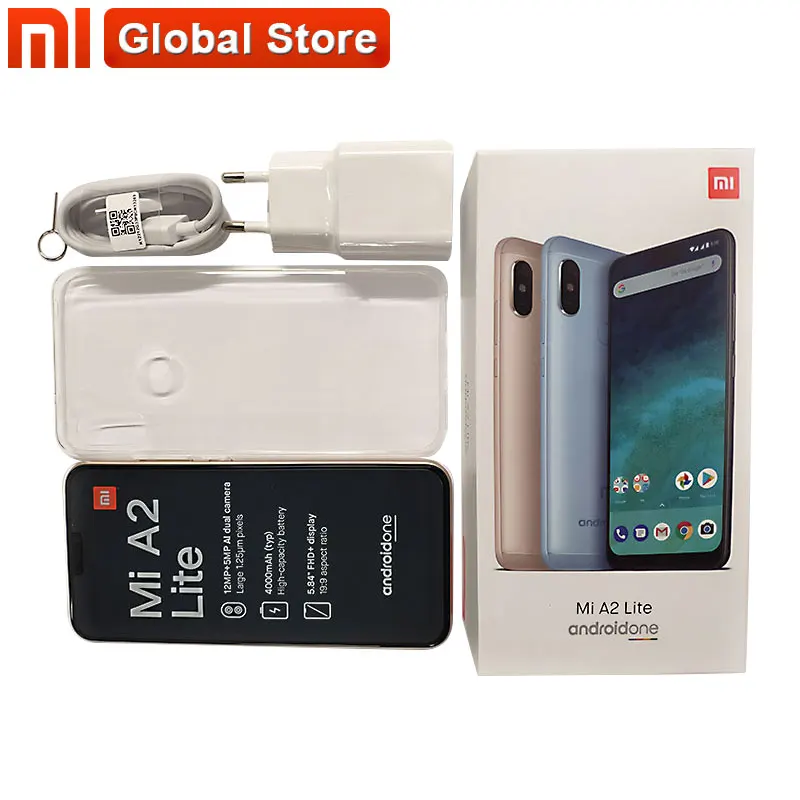 Глобальная версия Xiaomi A2 Lite 4 Гб 64 Snapdragon 625 Восьмиядерный телефон 5 84 &quot19:9 полный