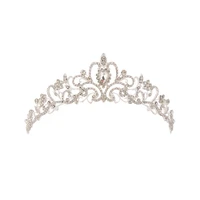 2018 women princess crown headband crystal rhinestone tiara and crowns hair band jewelry bridal wedding hair accessories