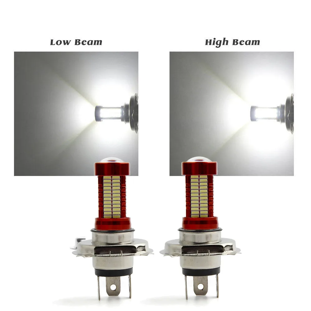 Car Headlight 2PCS H4 40W 10000LM LED Kit Beam Bulb 6500K White Light Suitable for most 12V cars.10000LM | Автомобили и мотоциклы
