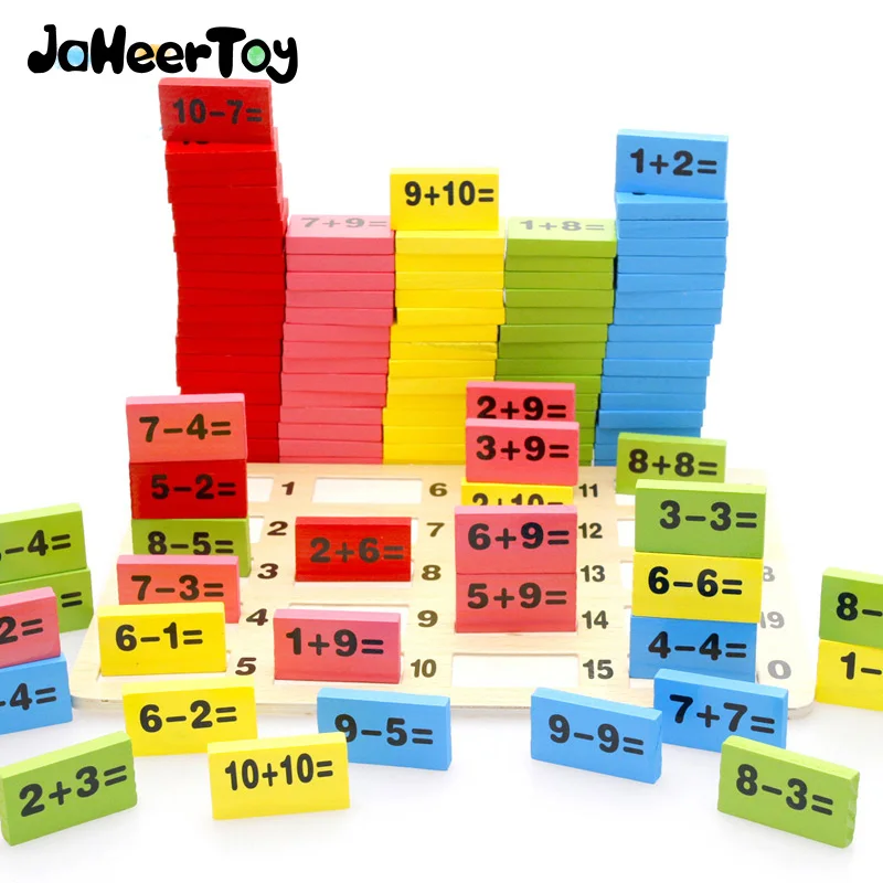 Деревянная игрушка домино для детей 3 4 5 6 7 8 лет|math toys|wooden math toywooden |
