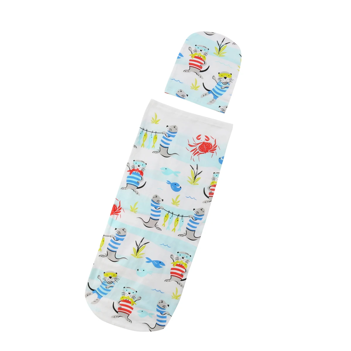 Cute Newborn Baby Infant Swaddles Blanket Sleeping Bag Hat Bedding | Мать и ребенок