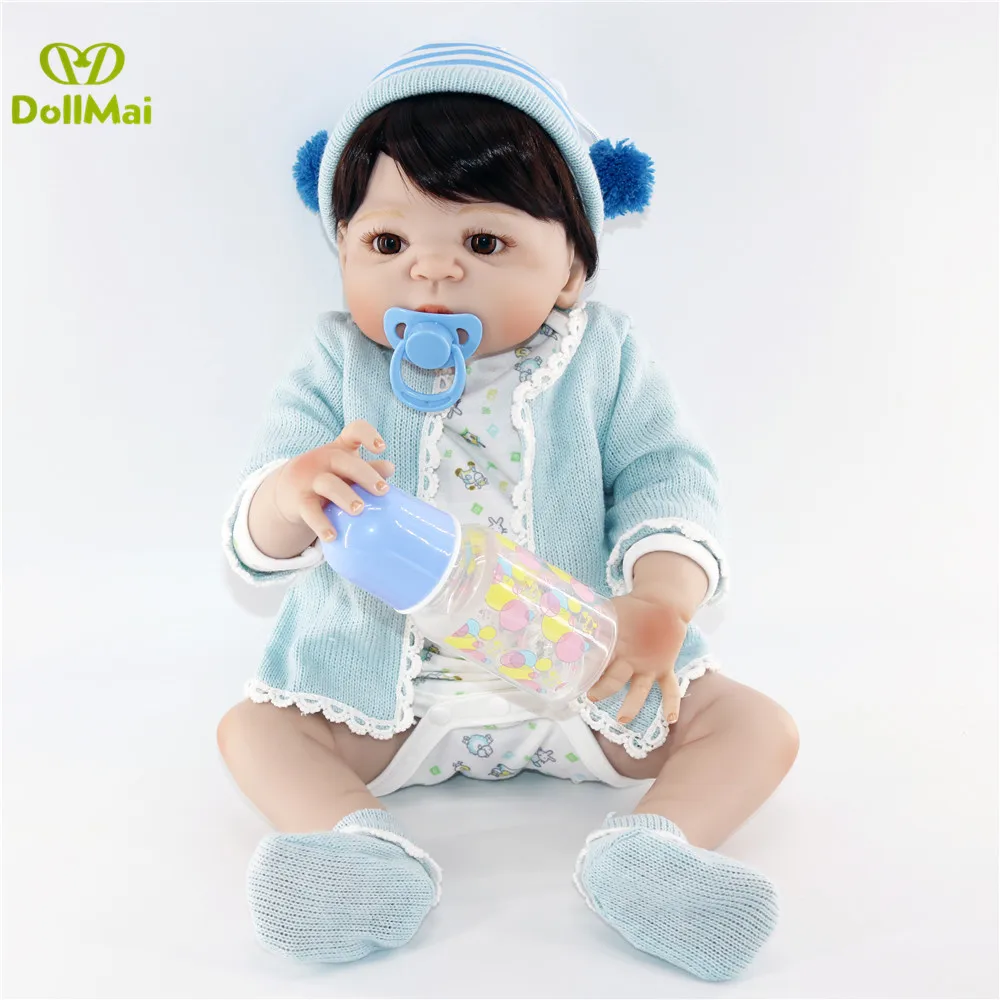 Силиконовые куклы reborn 22 &quotподдельная Детская кукла для девочек и мальчиков