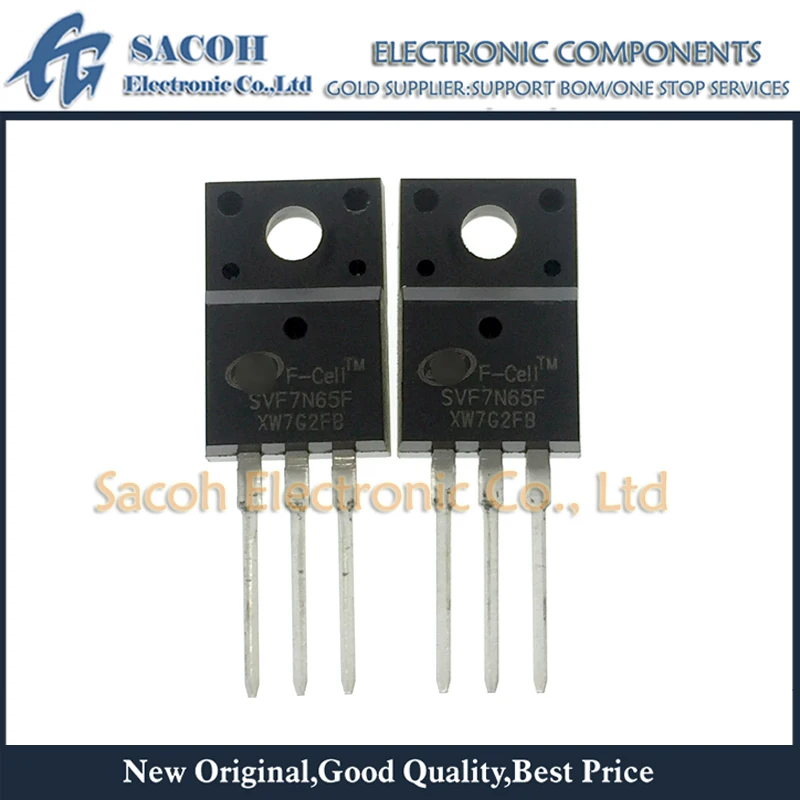 

New Original 10PCS/Lot SVF7N65F SVF7N65 JCS7N65FB MDF7N65B or SVF7N60F SVF7N60 TO-220F 7A 650V Power MOSFET Transistor