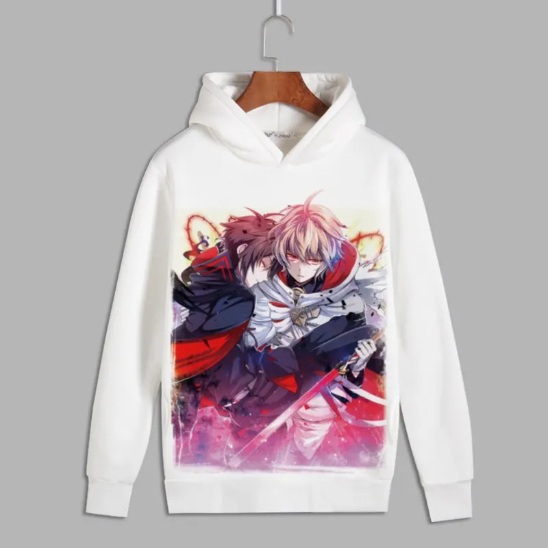 Толстовка с капюшоном Seraph of the end для косплея Yuichiro Hyakuya худи свитшоты Krul Tepes мужчин