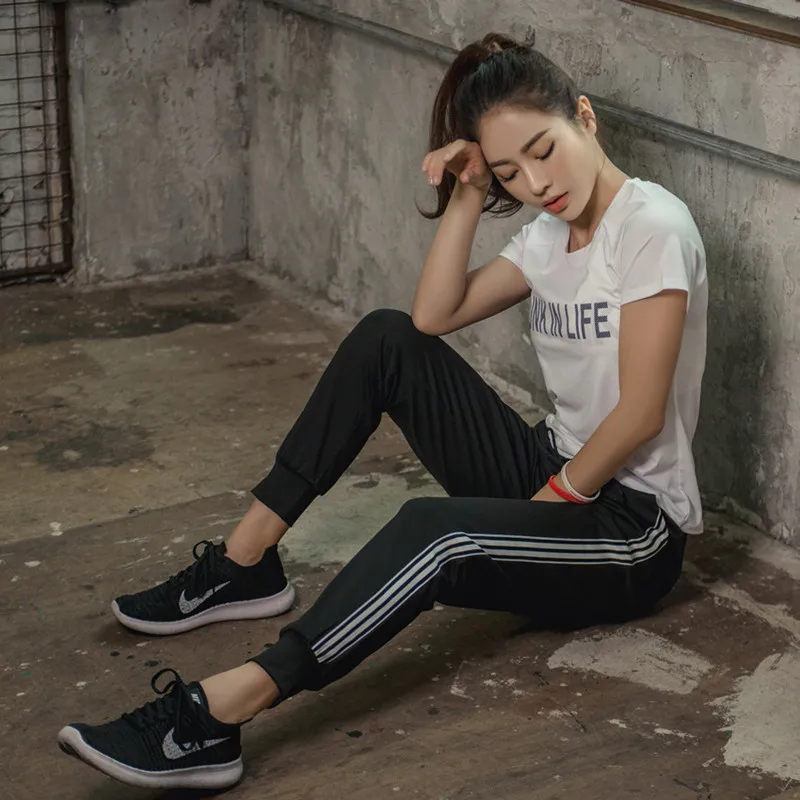 Новый женский набор для йоги бега фитнеса ropa deportiva mujer хлопковый костюм из 3