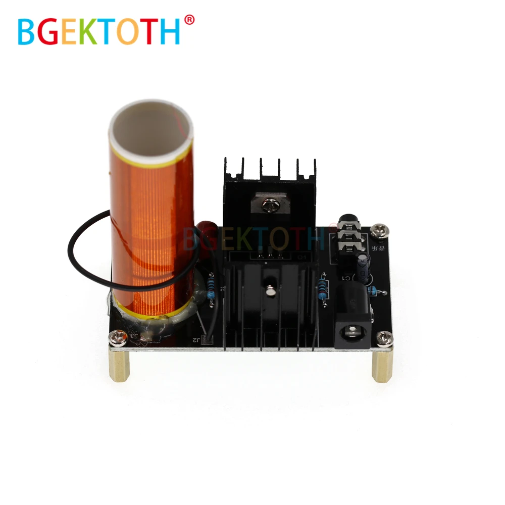 DC 15 V-24 V 15W мини музыкальный плазменный динамик с катушкой Тесла Tesla дуговой генератор резонансный Беспроводной передачи стерео DIY kit