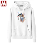 Новинка 2022, модная толстовка с капюшоном, свитшот для женщин и мужчин, свитшоты унисекс, толстовки с 3D рисунком девять хвостов и Лис, Женский пуловер, топы