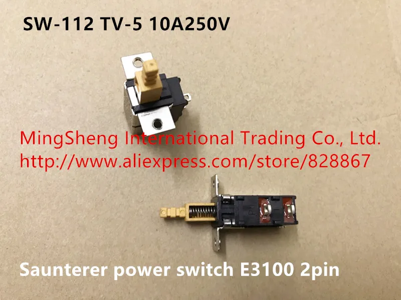 Оригинальный новый 100% SW-112 TV-5 10A250V saunterer power switch E3100 2pin | Обустройство дома