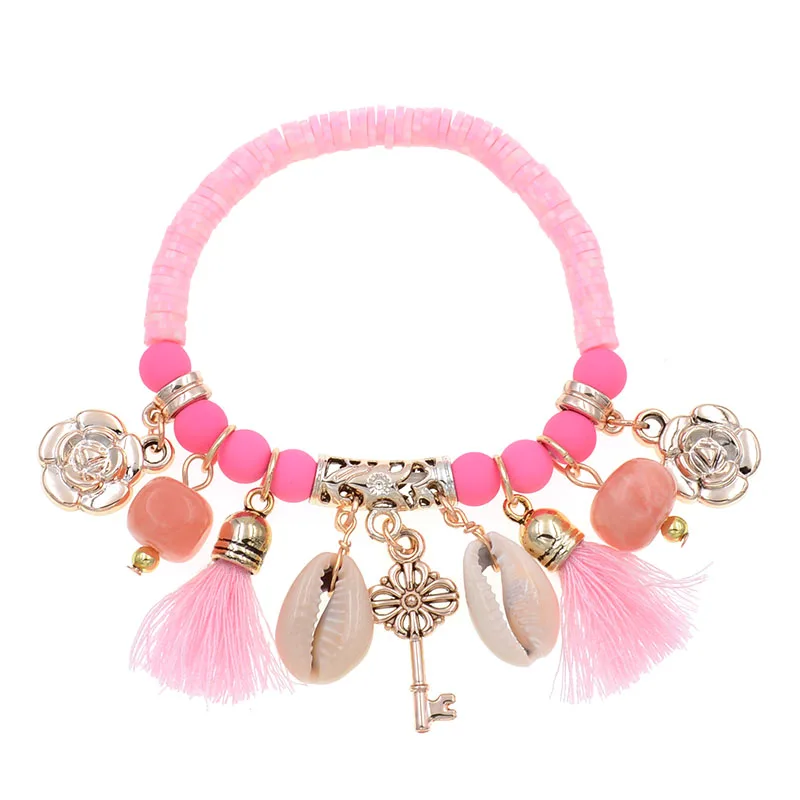 WELLMORE эластичный браслет на шнуровке модный с камнями и бусинами браслеты