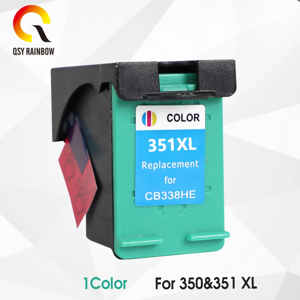 Сменный чернильный картридж QSYRAINBOW 350XL 351XL для HP 350 351 используется D4200 D4260 D4263 D4360 J5730