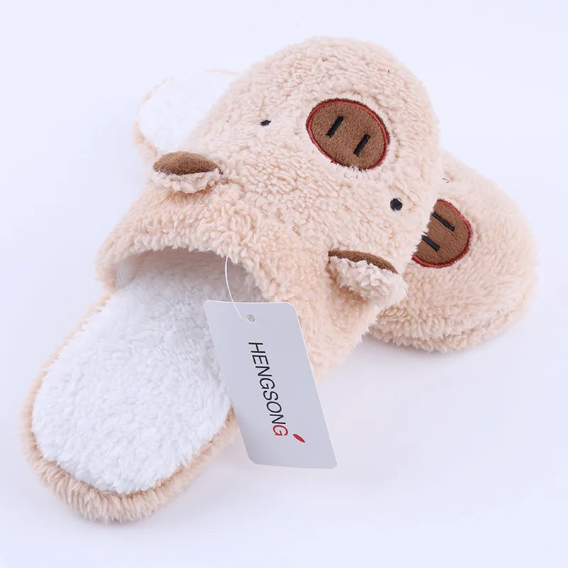 Зимние женские тапочки; домашняя обувь для женщин; Chinelos Pantufas Adulto; модные домашние тапочки на меху с милым медведем и Свинкой
