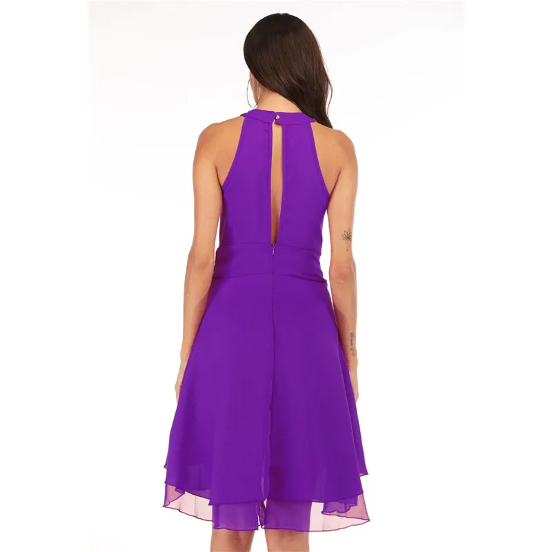 Женское зеленое платье без рукавов облегающее асимметричное Двухслойное