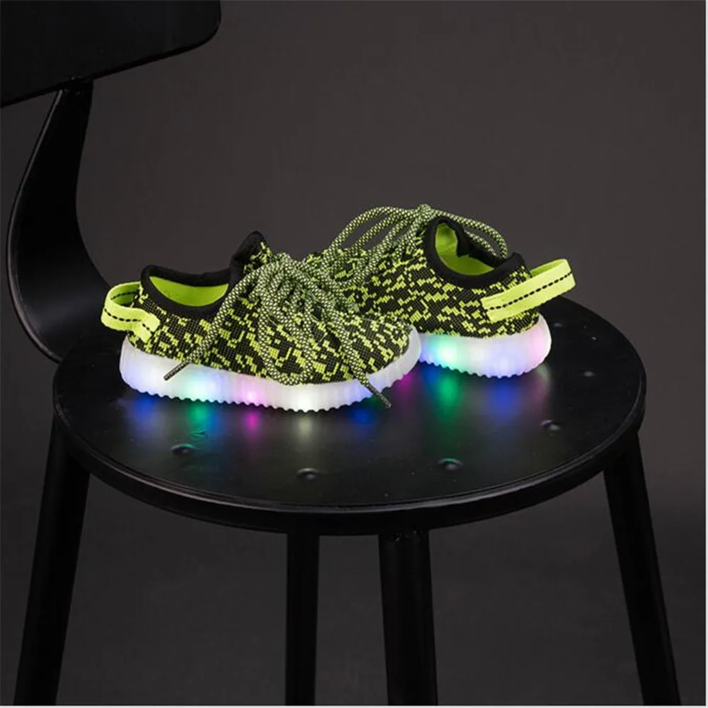 Led Luminous Shoes For Boys Girls Fashion Light Up Kids Schoen In Sneakers Tenis Chaussure Lumineuse | Детская одежда и обувь