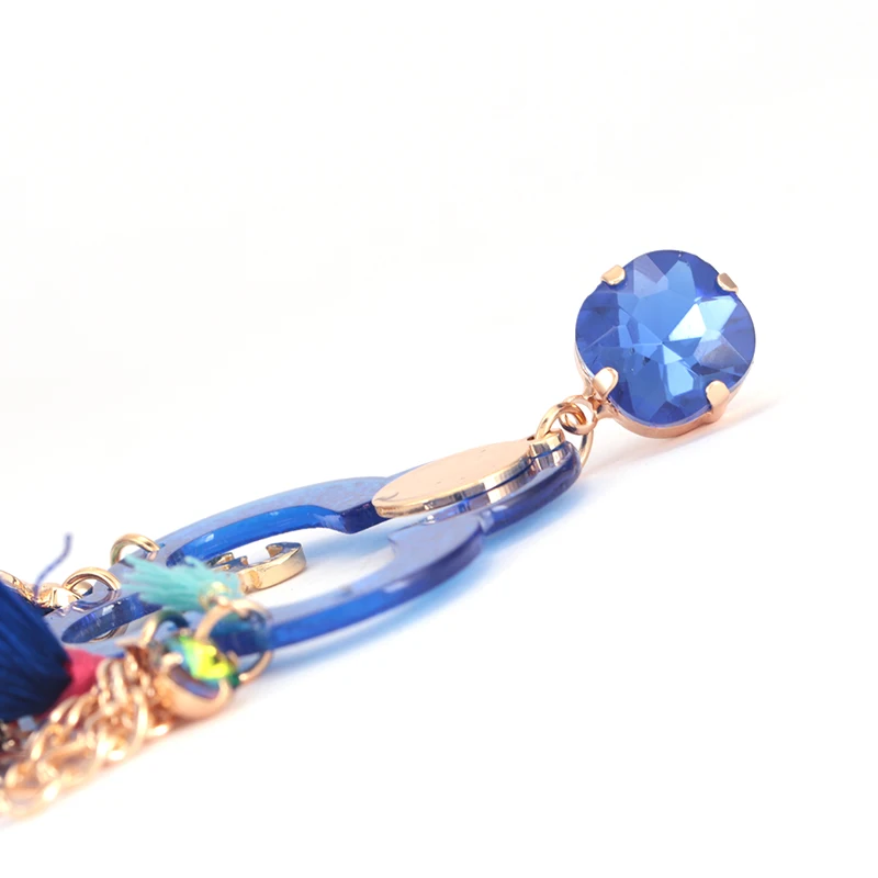 Sehuoran Brincos серьги с кисточками для женщин Полимерные Подвески висячие Boho Oorbellen Crystal