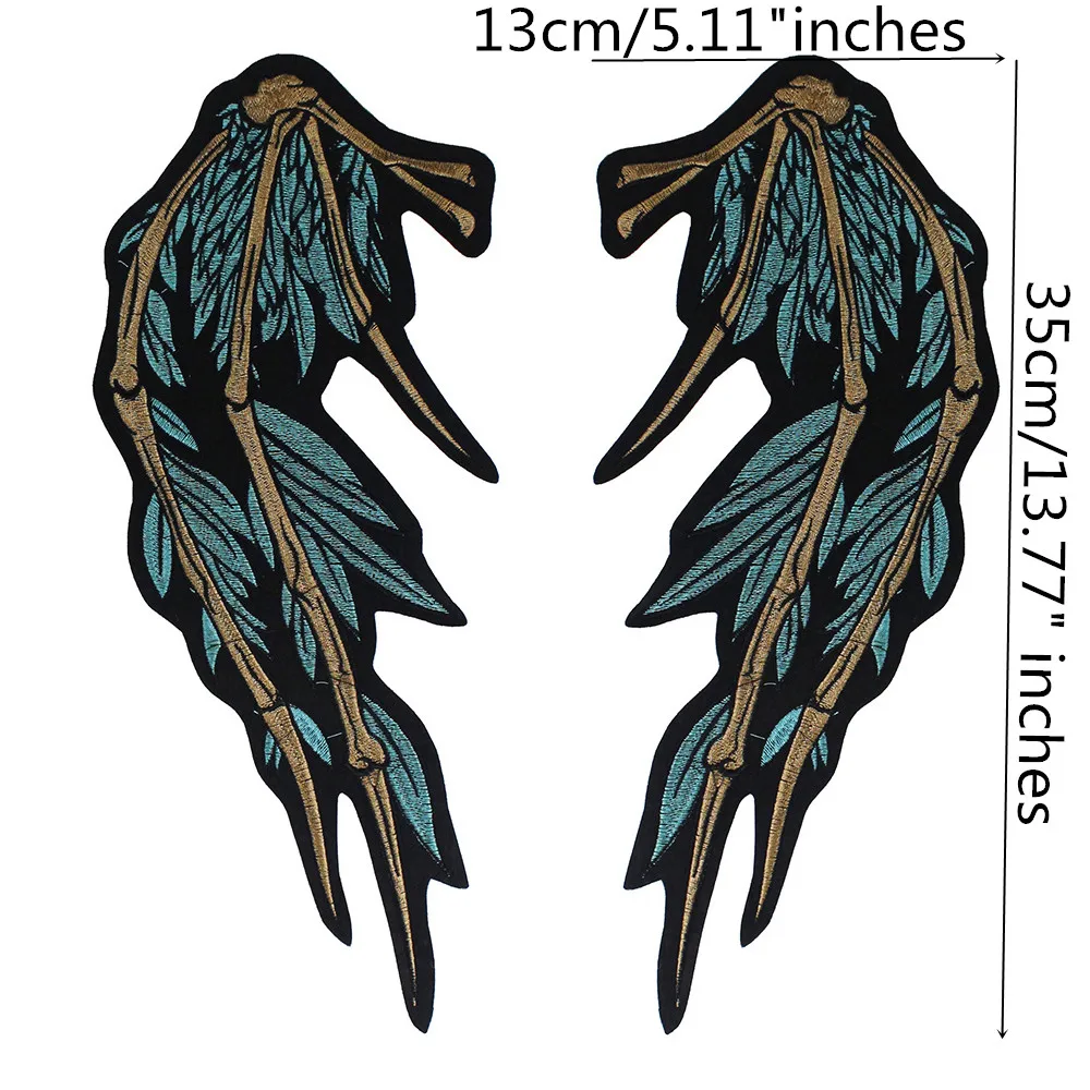 1 пара зеленых и серебряных крылых перьев утюжок для шитья свитеров курток одежды