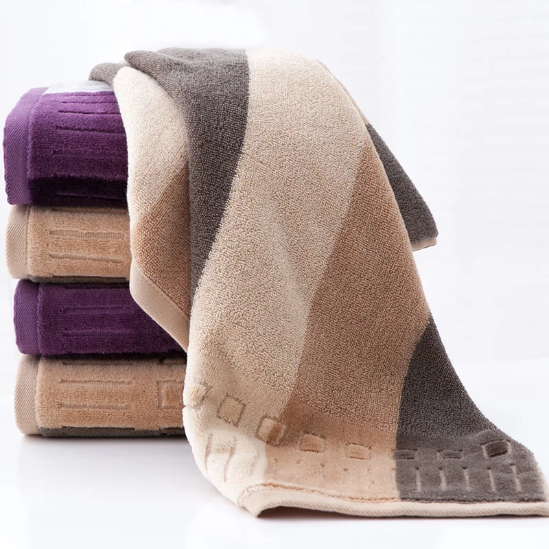 1 шт. 34*34 см мужчины полосатый мягкое лицо towel cotton hair hand полотенца badlaken toallas toalla мано
