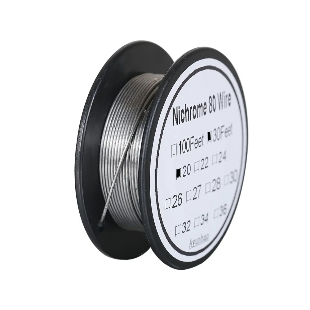 Нихромовая проволока 80 20 Калибр AWG из нержавеющей стали 0 8 мм 30 футов используется