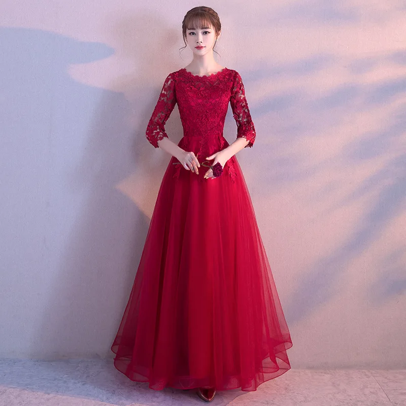 Красное китайское традиционное платье короткое Ципао для невесты Vestidos чонсам