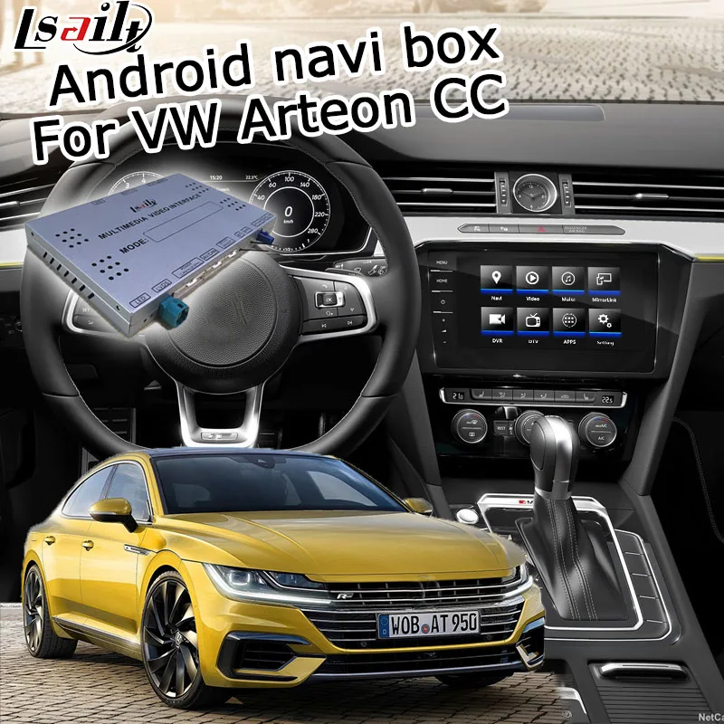 Интерфейсная коробка для Android / carplay Volkswagen Arteon CC 6 5 8 9 2 &quotMIB MIB2 видеоинтерфейс Lsailt|gps