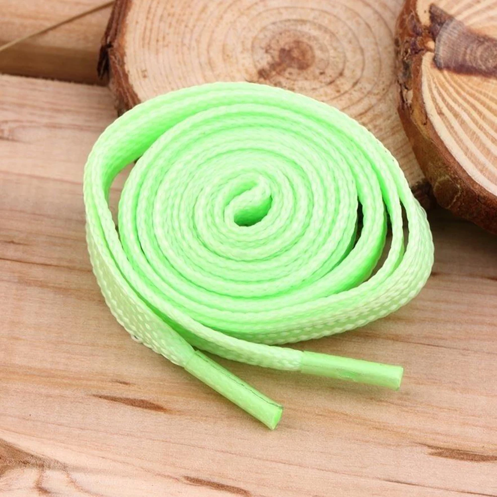 

1 pair of sports shoes lace polyester neon color luminous fluorescent lace 2019 new hot fashion big sale Luminous Shoelaces
