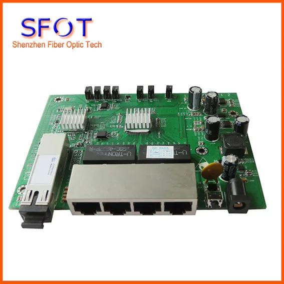 10 шт./лот 4 порта GE плата PCB PD с портами ethernet обратная Оптическая сеть POE EPON ONU |