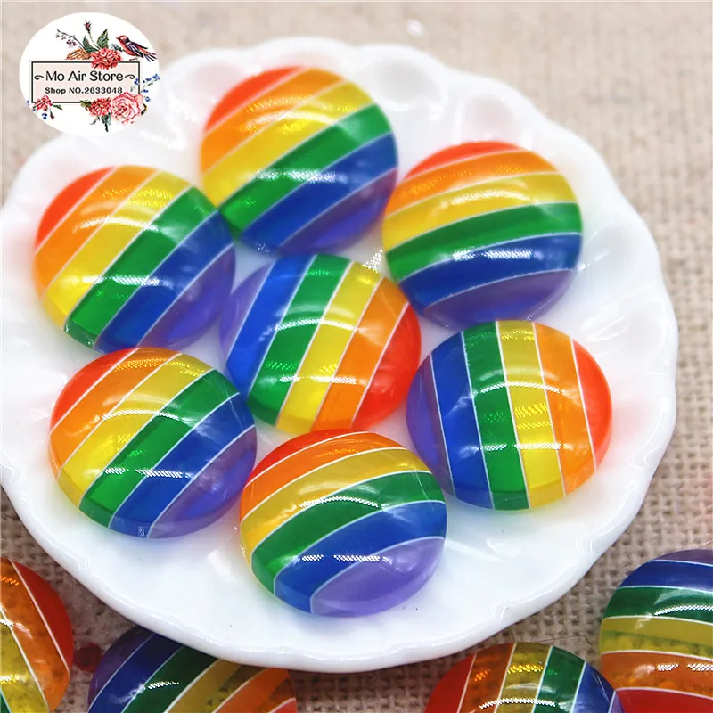 Круглые пуговицы в полоску 50 шт. 12 мм|scrapbooking craft|round buttonsbutton beads |