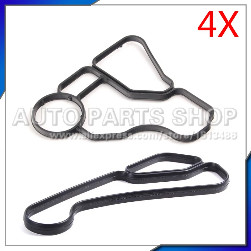 Автомобильные аксессуары (4 шт.) прокладка корпуса масляного фильтра для BMW E60 E61 E81 E90 E91 325i 325xi 330i 330xi 11427537293 11427525335