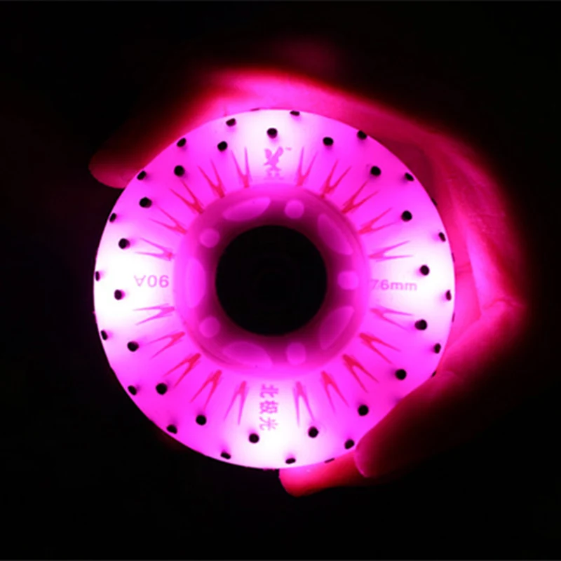 8 шт. светодиодный флеш-диск с пожарным камнем для роликовых коньков 90А