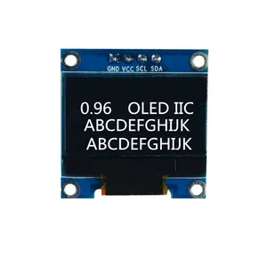 Модуль последовательного OLED-дисплея IIC 0,96 дюйма, белый, 128X64 I2C SSD1306 12864 плата с ЖК-экраном GND VCC SCL SDA 0,96 дюйма для Arduino