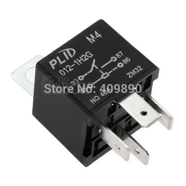 Автомобильный DC 12 V 40A AMP 4 контактное реле|pin relays|4 pin relay12v relay |