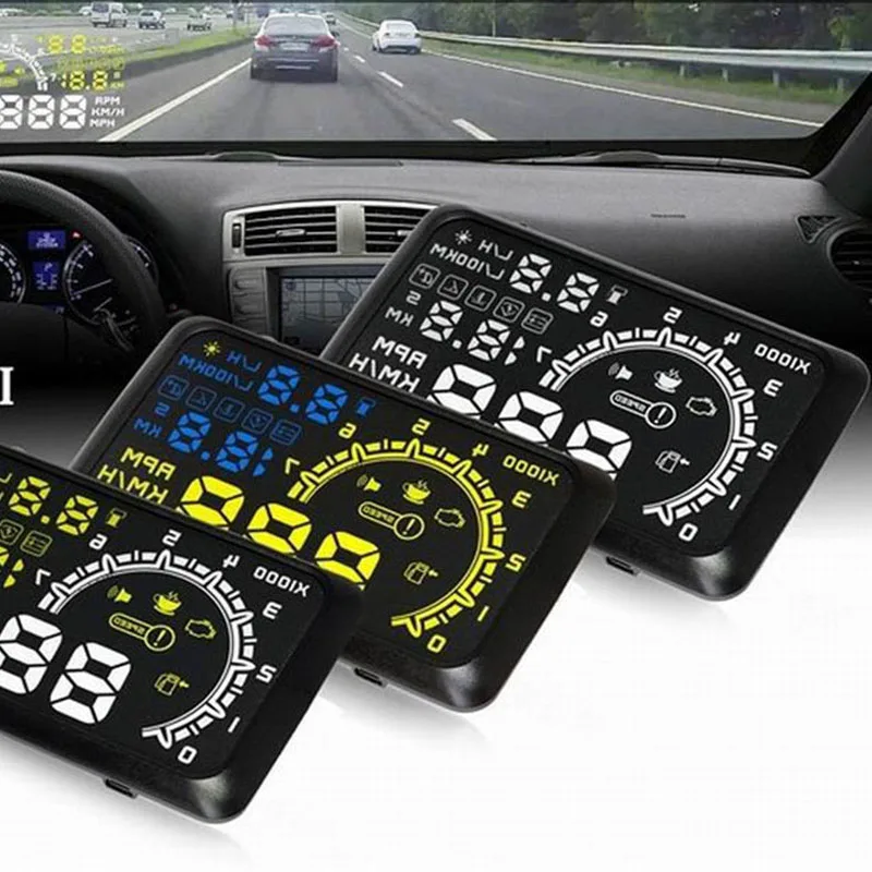 5.5 &quotash 4c автомобилей HUD Head Up Дисплей OBD II проектор Digital Light ускорения