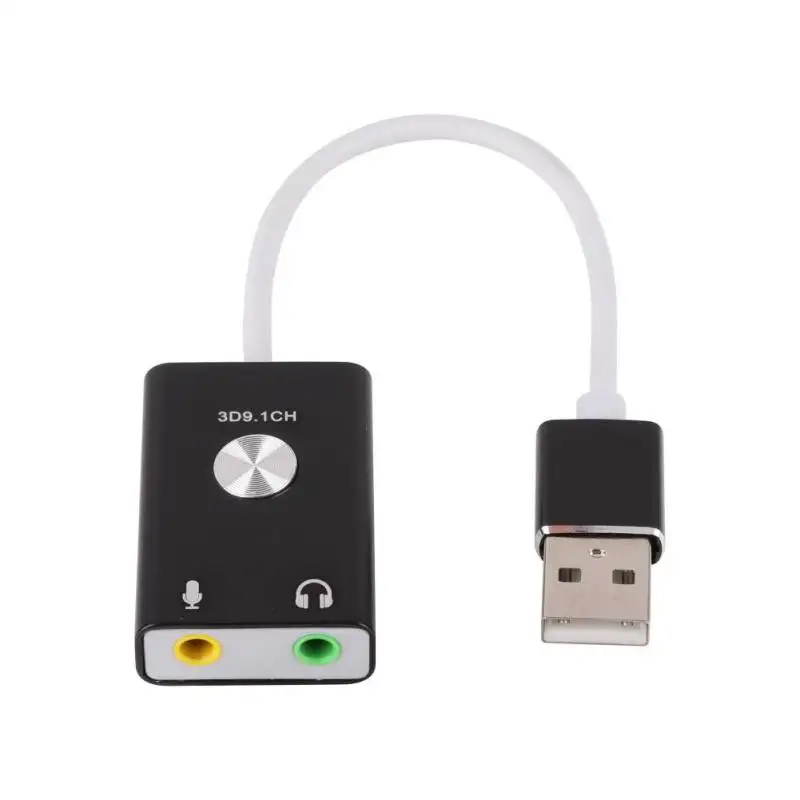 USB Внешняя независимая звуковая карта для настольного компьютера/ноутбука с 3 5 мм
