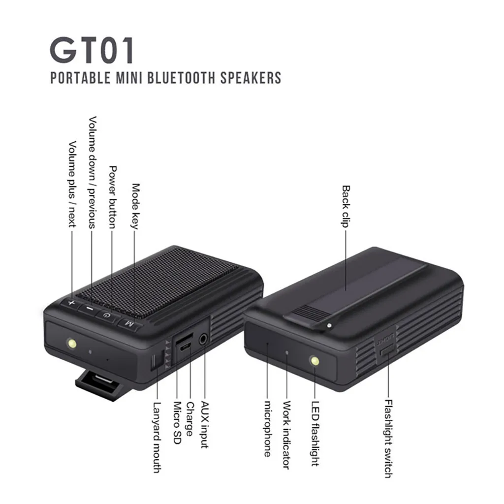 Bluetooth динамик IPX6 Водонепроницаемый динамик портативный Bluetooth динамик водонепроницаемый наружный динамик FM радио Громкая связь 510#2