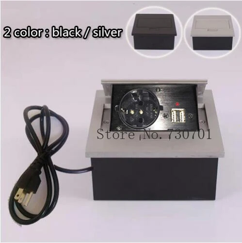 Новинка 2019 маленькое всплывающее гнездо 1 * ЕС мощность + 2 Зарядка USB красный