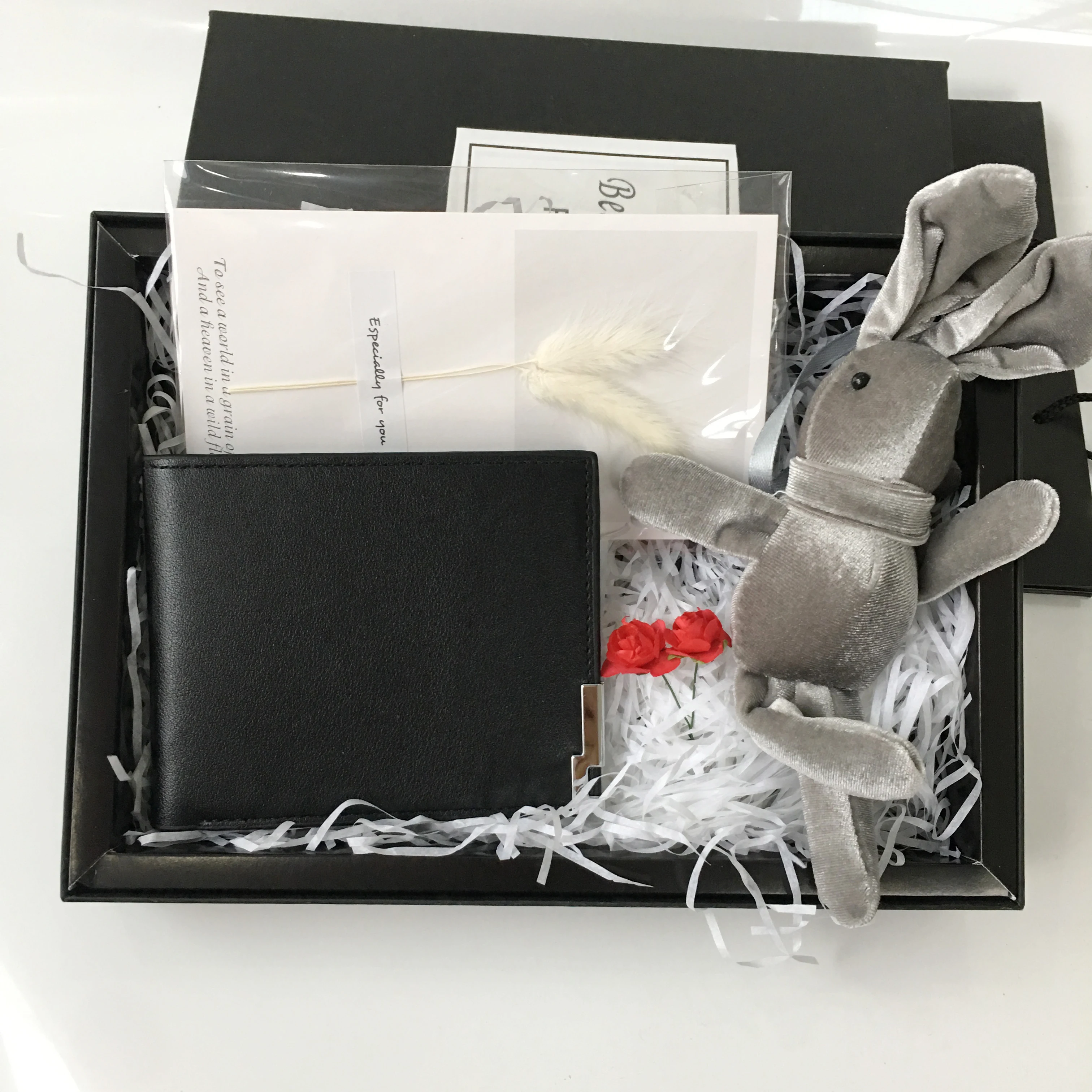 Мужской подарочный бумажник из искусственной кожи подарок на день рождения