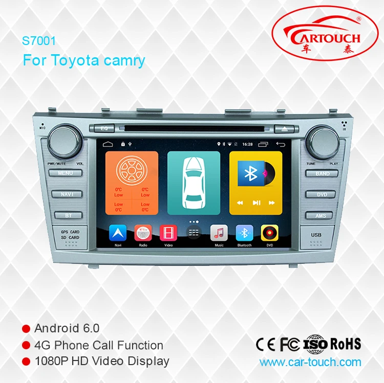 Cartouch 2 Din 8 дюймовый автомобильный DVD плеер для TOYOTA CAMRY 2007 2011 GPS навигация Bluetooth iPod